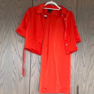 House of Harlow 1960 Vibrant Orange Pantsuit Matching Set